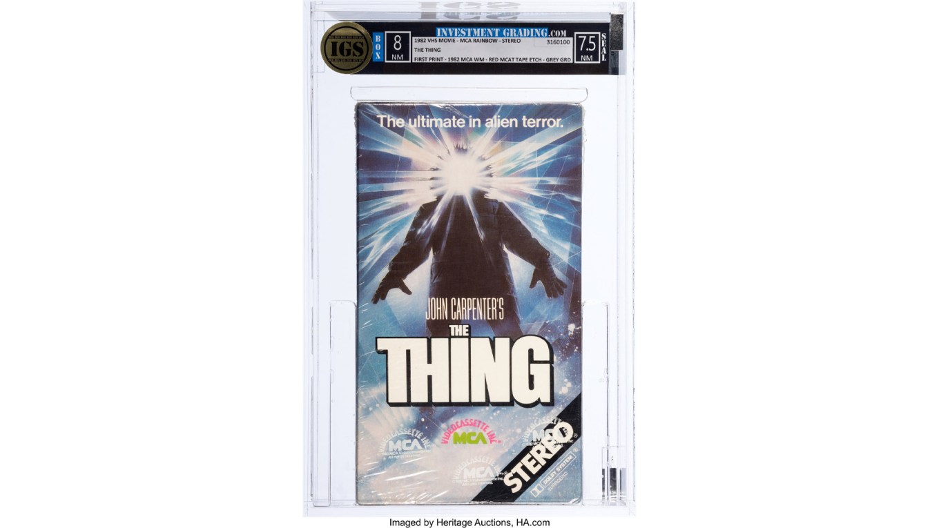 VHS; VHS-tape The Thing