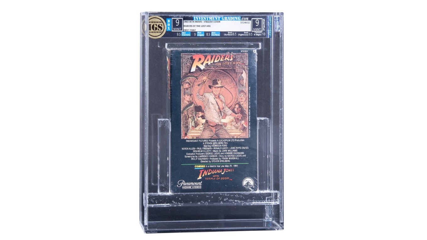 VHS; VHS-tape Raiders of the lost ark