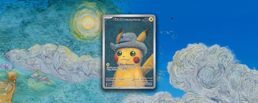 Pikachu kaart; Pikachu kaart uitgebracht door het Van Gogh Museum