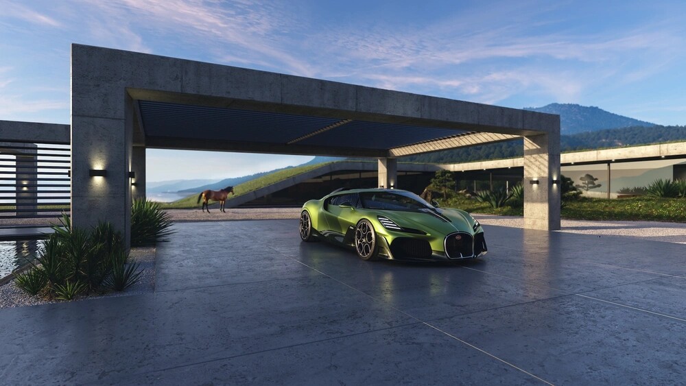 Bugatti Brouillard buitenkant